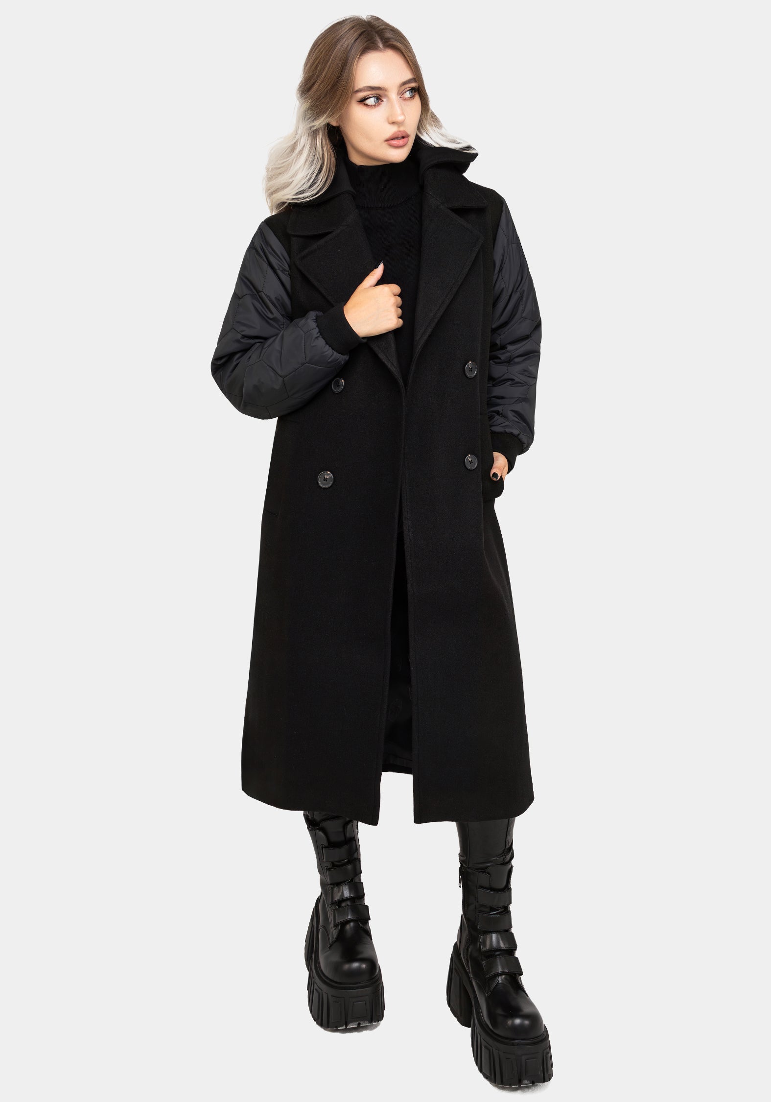 Prism Longline Bomber Coat – Disturbia